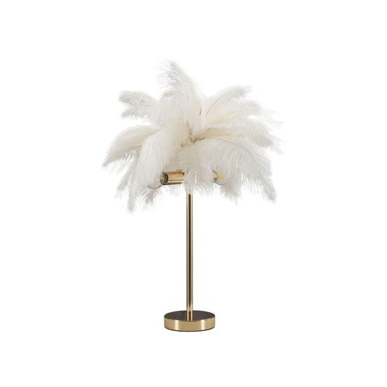 Lampe à poser imitation plume