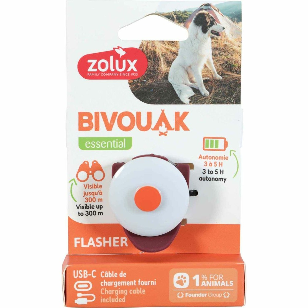 Flasher lumineux usb bivouak rouge