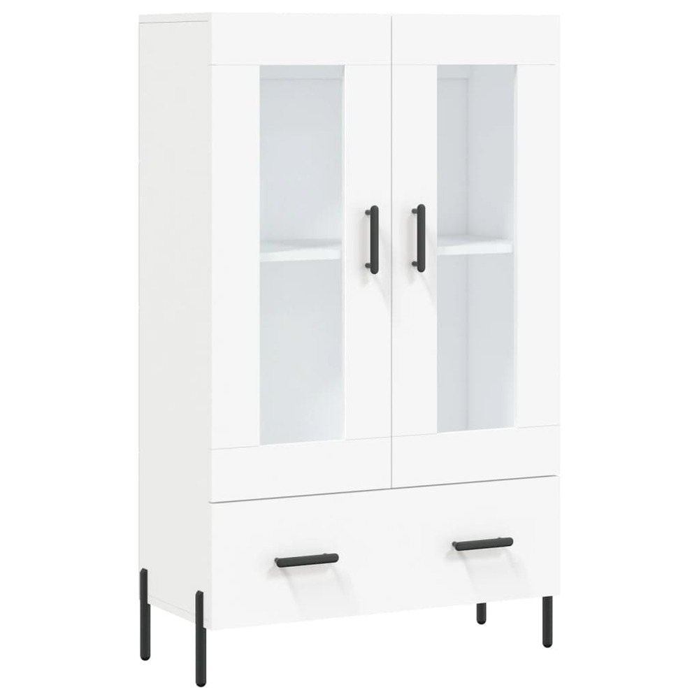Buffet bahut commode armoire meuble de rangement organisateur cuisine salle de séjour salon haut 69,5 x 31 x 115 cm bois d'in