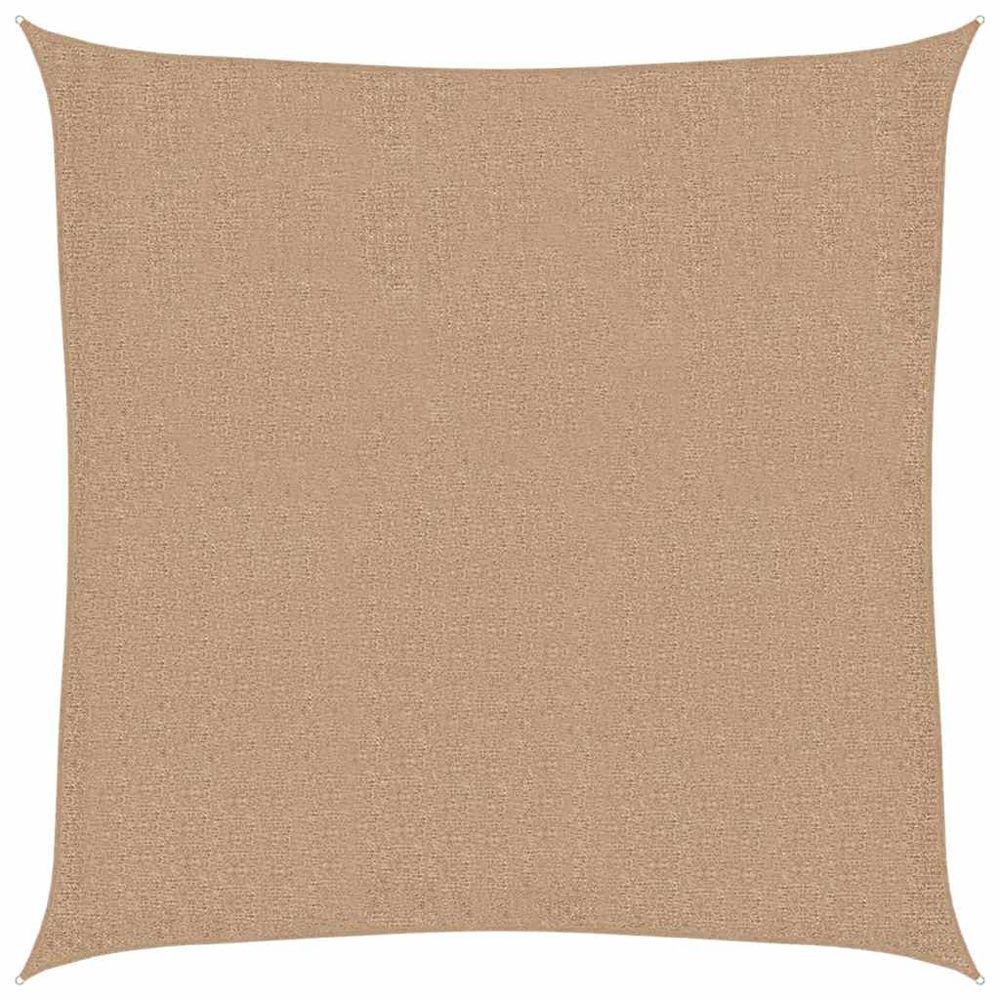 Voile d'ombrage 160 g/m² taupe 3x3 m pehd