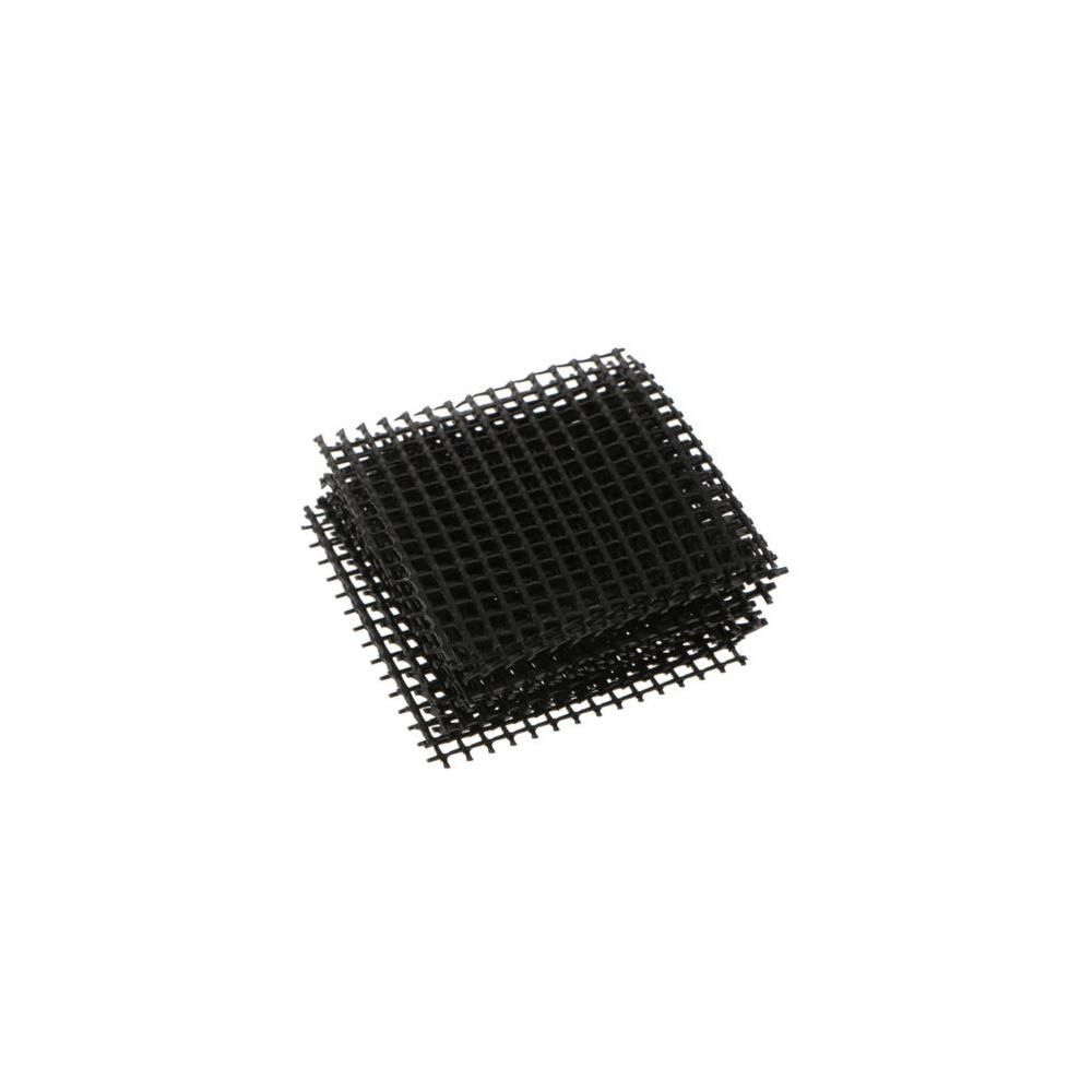 Jeu de 5 grilles de couverture bonsaï pour trous de drainage, 10.5x10.5cm, à découper sur mesure