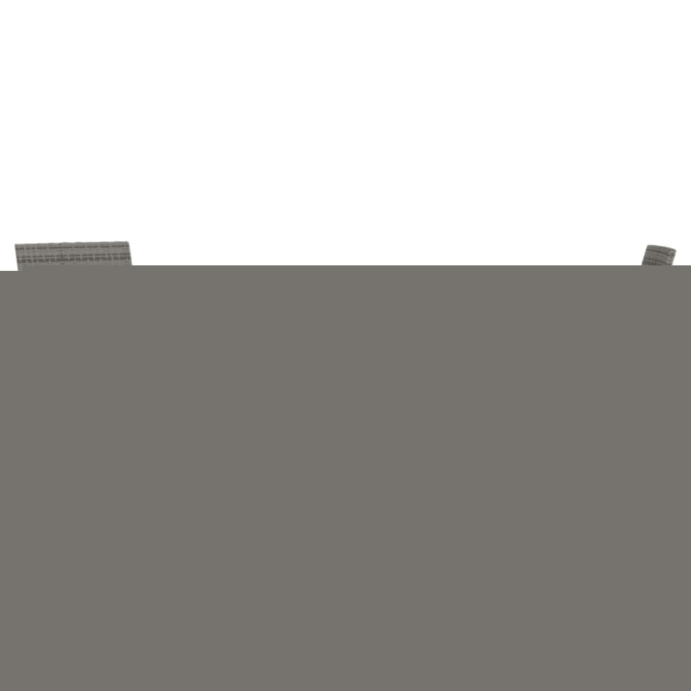 Ensemble à manger de jardin et coussins 3 pcs gris et noir