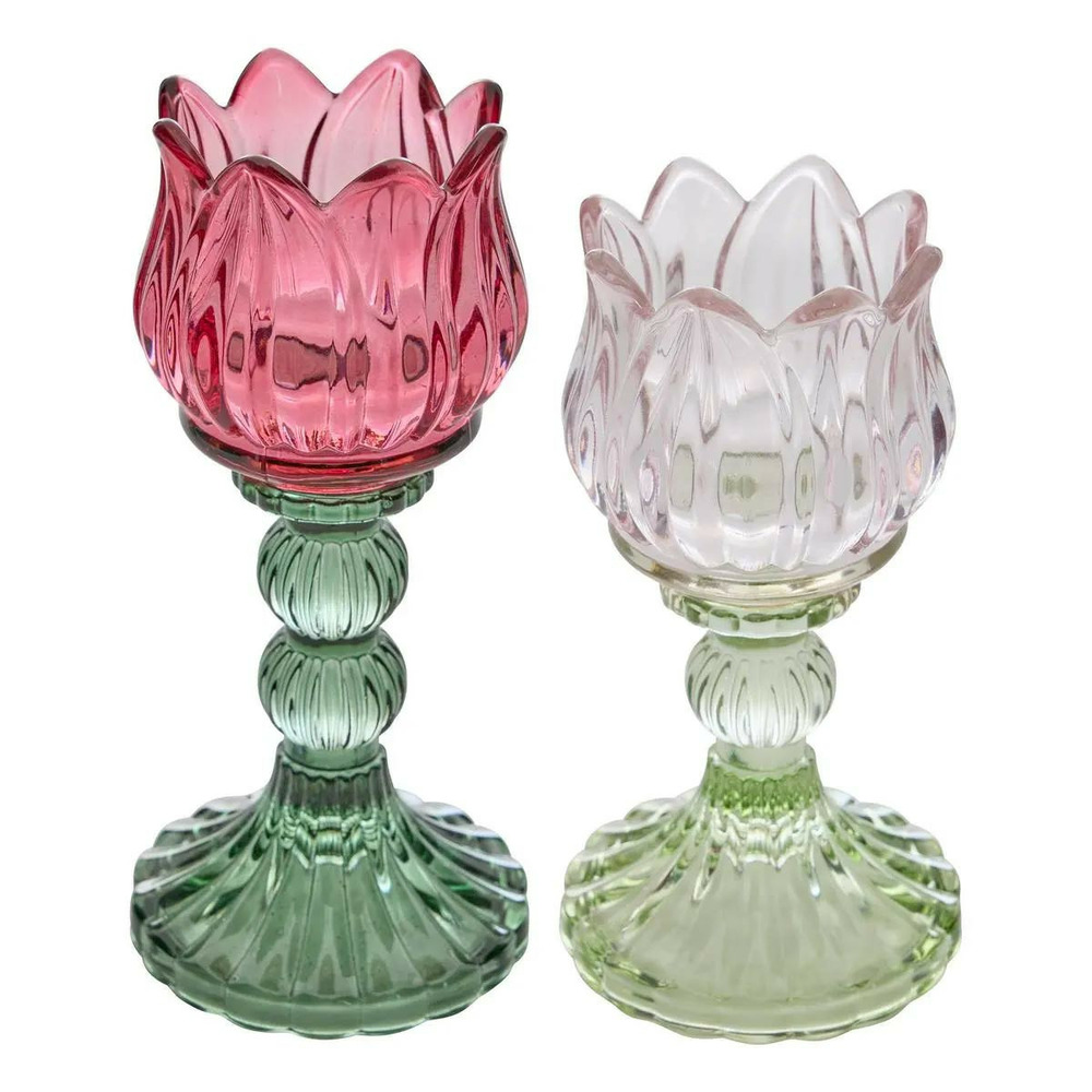 Lot de 2 photophores design 