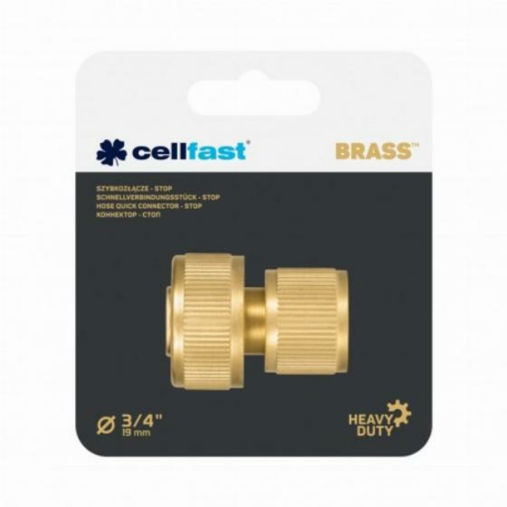 Raccord rapide stop laiton brass 3/4 19 mm