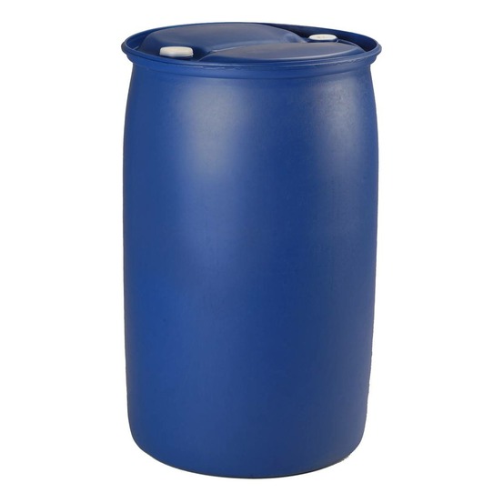 Fut / bidon 220 litres bleu vide à bondes et poignée