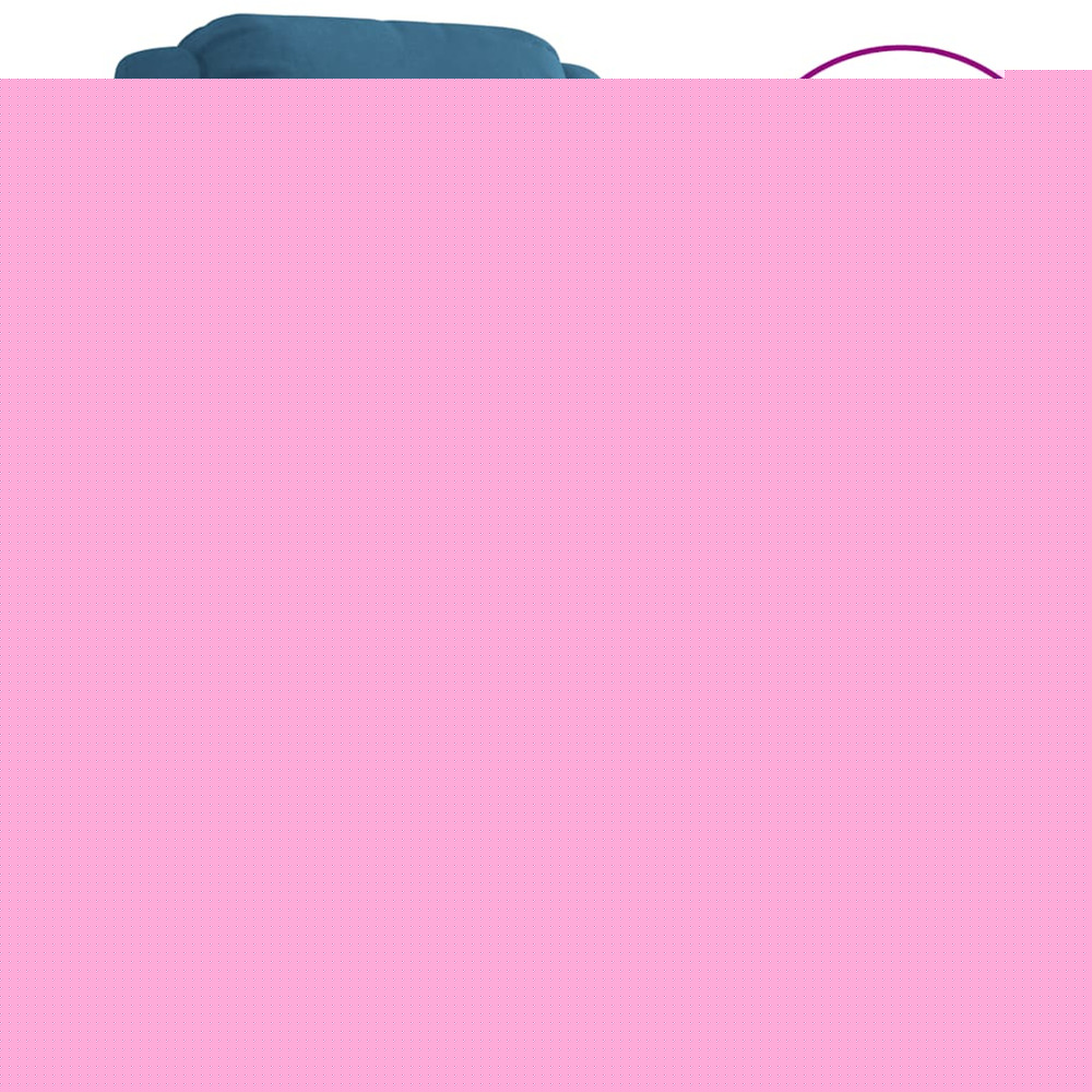 Fauteuil inclinable de massage électrique bleu velours