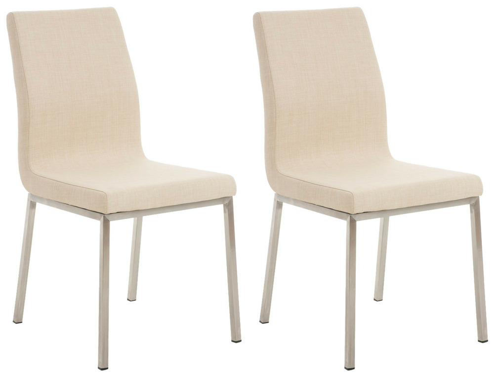 Lot de 2 chaises à repas colmar tissu