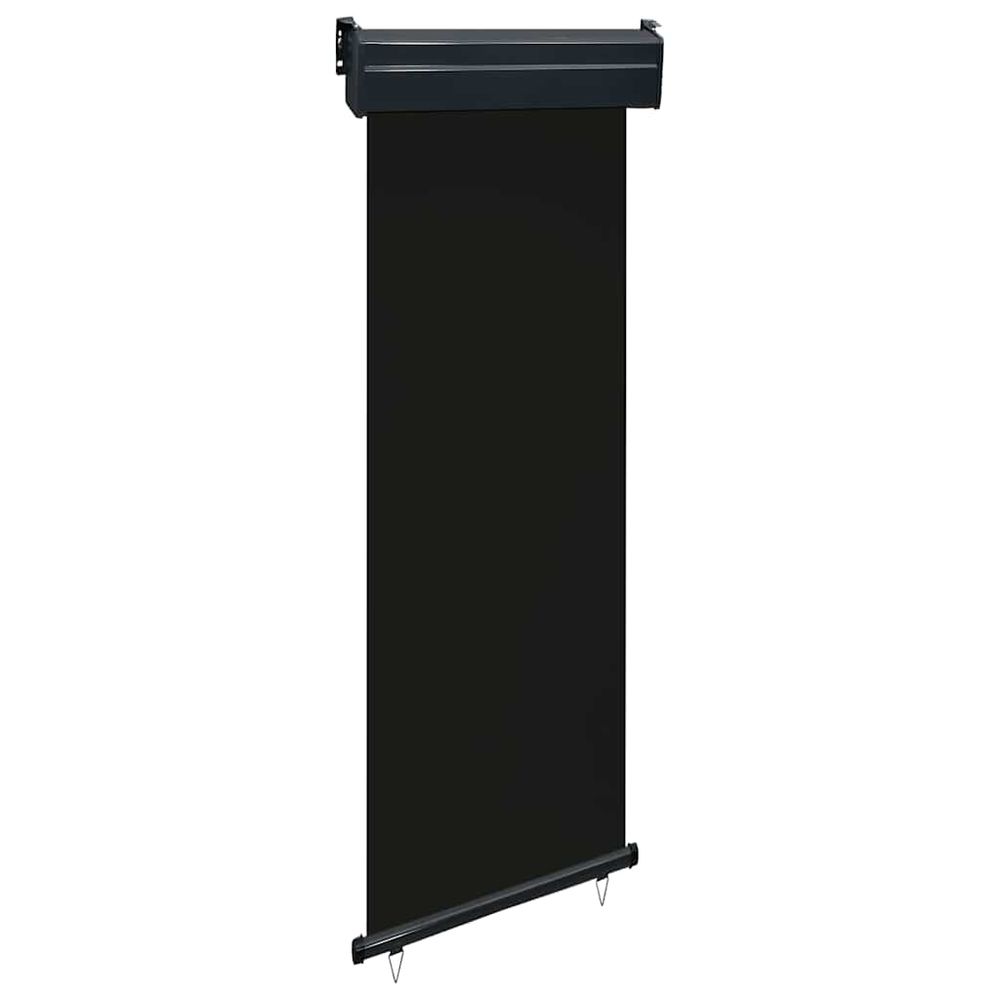 Auvent latéral de balcon 65x250 cm noir