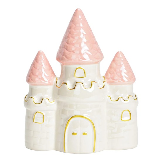 Tirelire en céramique chateau de princesse