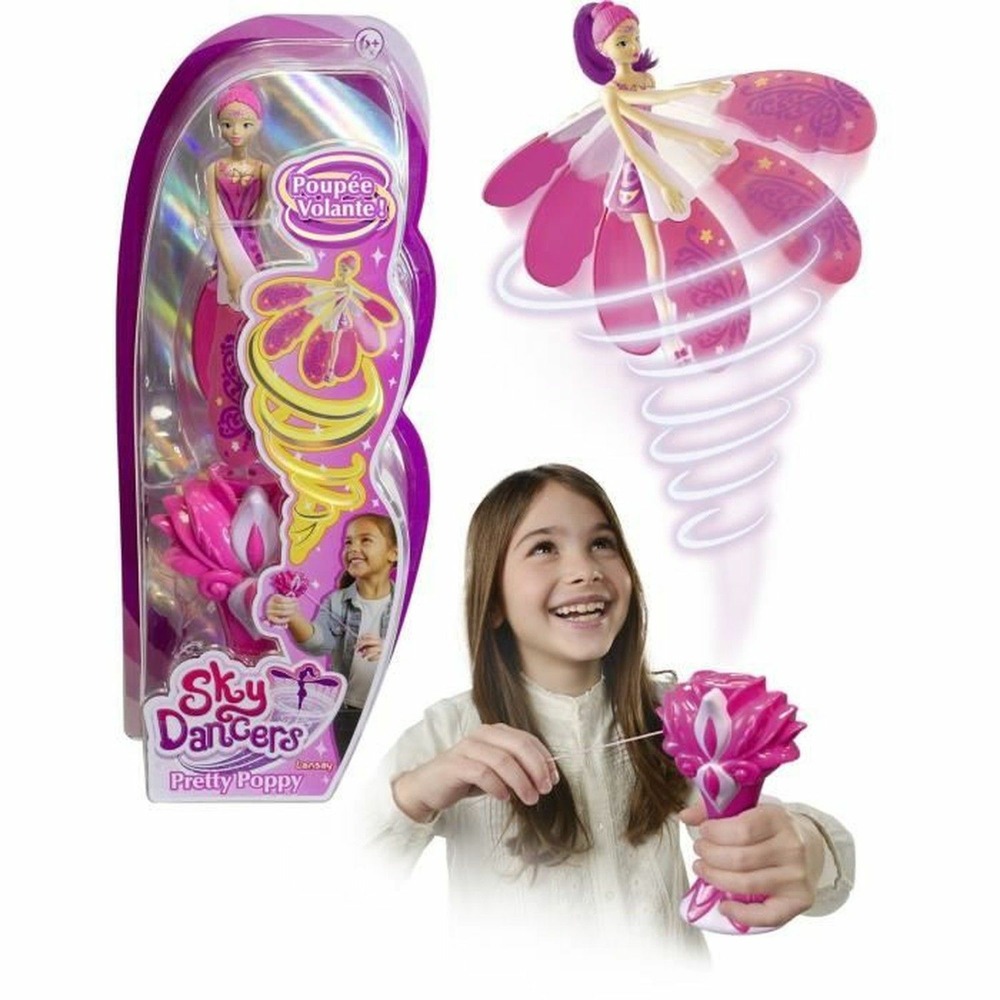 Sky dancers pretty poppy - poupée volante