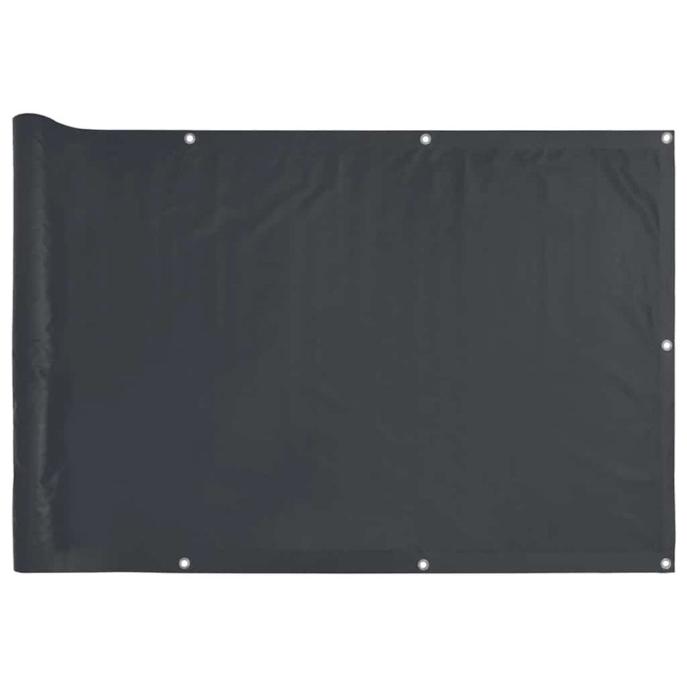 Écran d'intimité de balcon anthracite 400x75 cm pvc