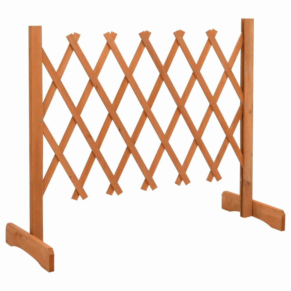 Clôture en treillis de jardin orange 120x60 cm bois de sapin