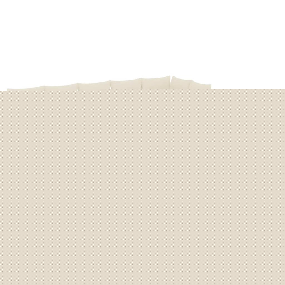 Salon de jardin avec coussins 9 pcs beige résine tressée