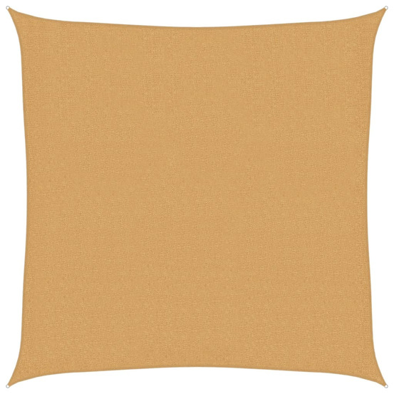 Voile d'ombrage 160 g/m² carré sable 2,5x2,5 m pehd