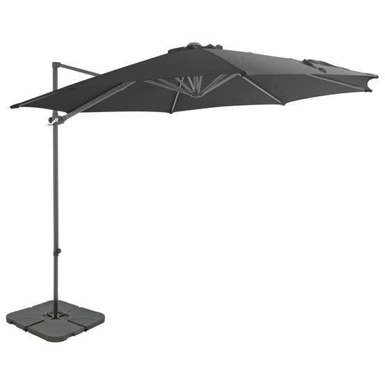 Parasol avec base portable Anthracite