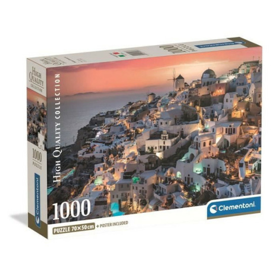 Clementoni - compact 1000 pieces - shades of santorini