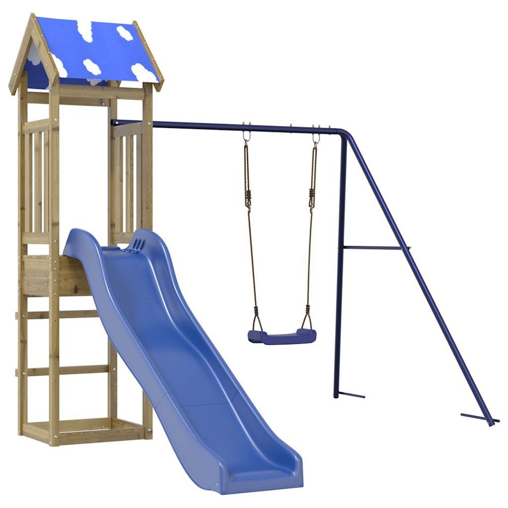 Aire de jeux d'extérieur bois de pin imprégné