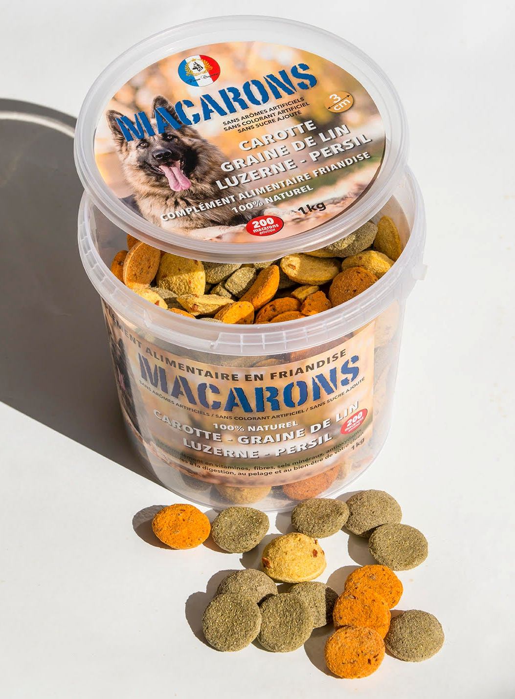 Les macarons "la friandise intelligente" (1kg) friandises pour chiens