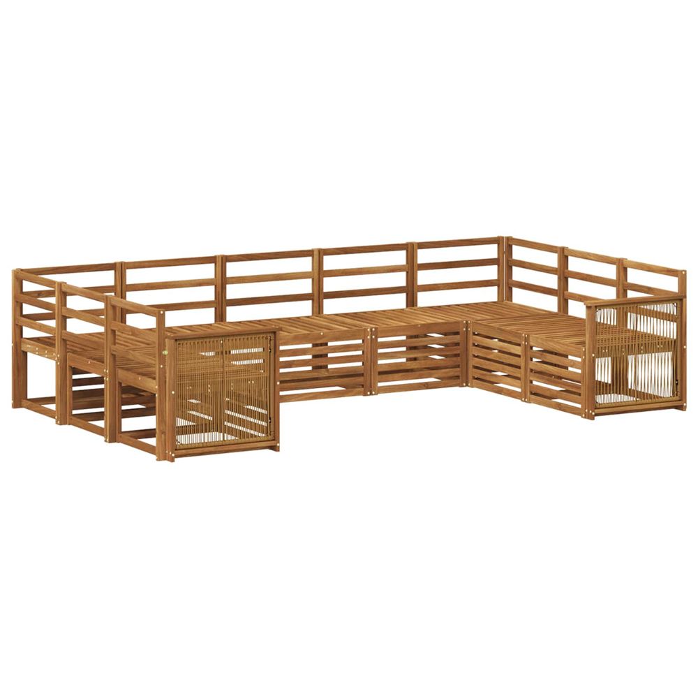 Ensemble de canapés d'extérieur 7 pc naturel