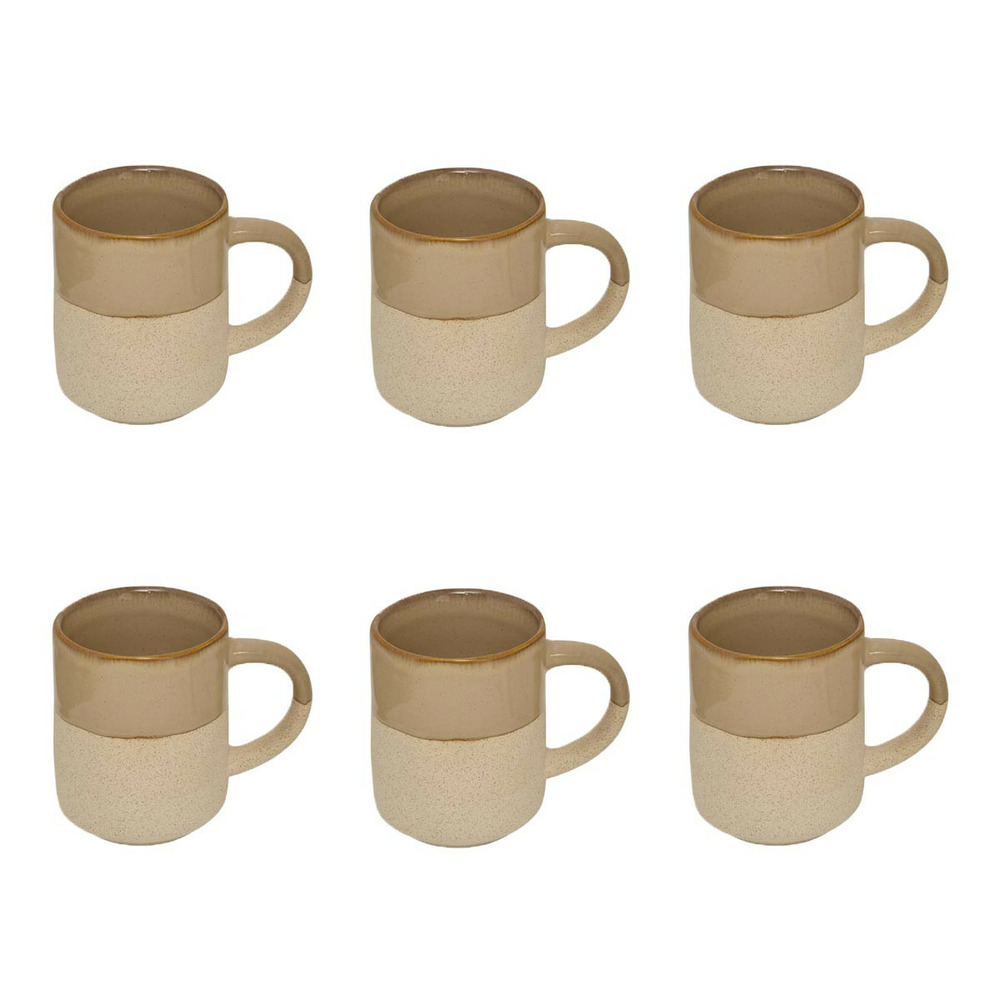 Lot de 6 mugs en faïence 