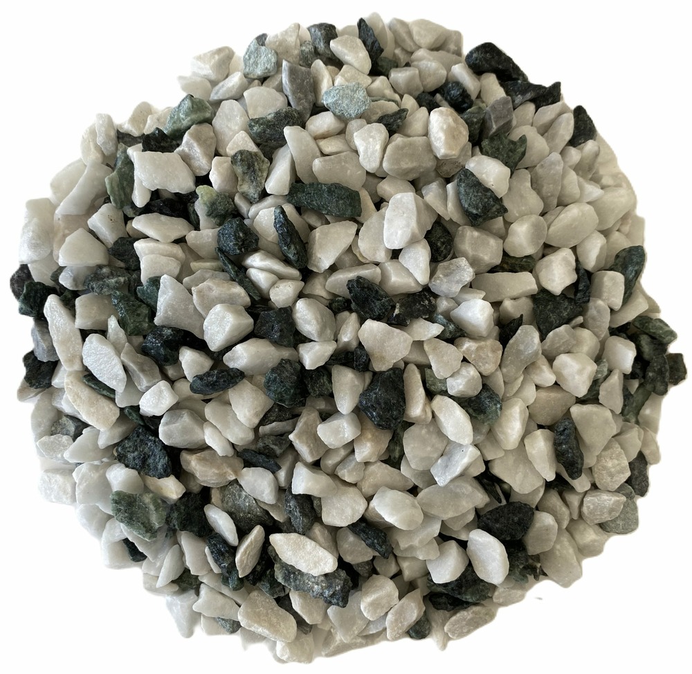 Gravillon concassé mixte marbre light 8/12 en big bag de 350 KG