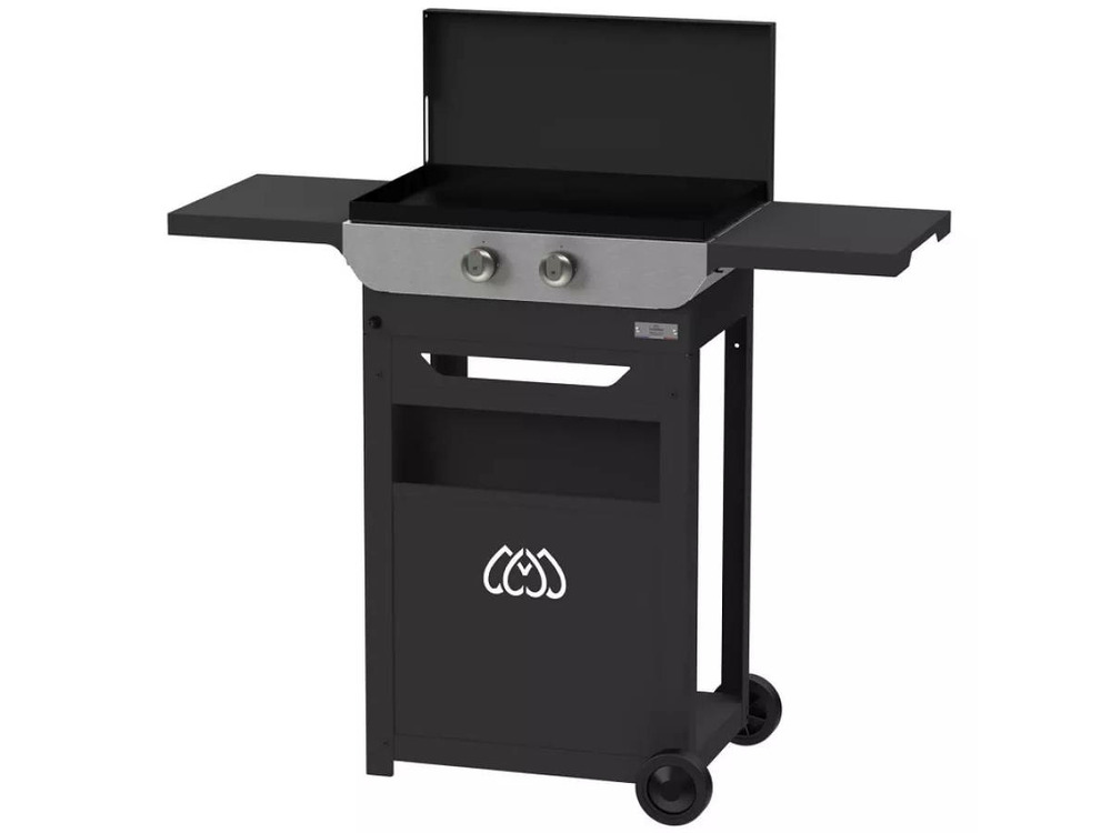 Plancha original gaz 260 duo sur chariot