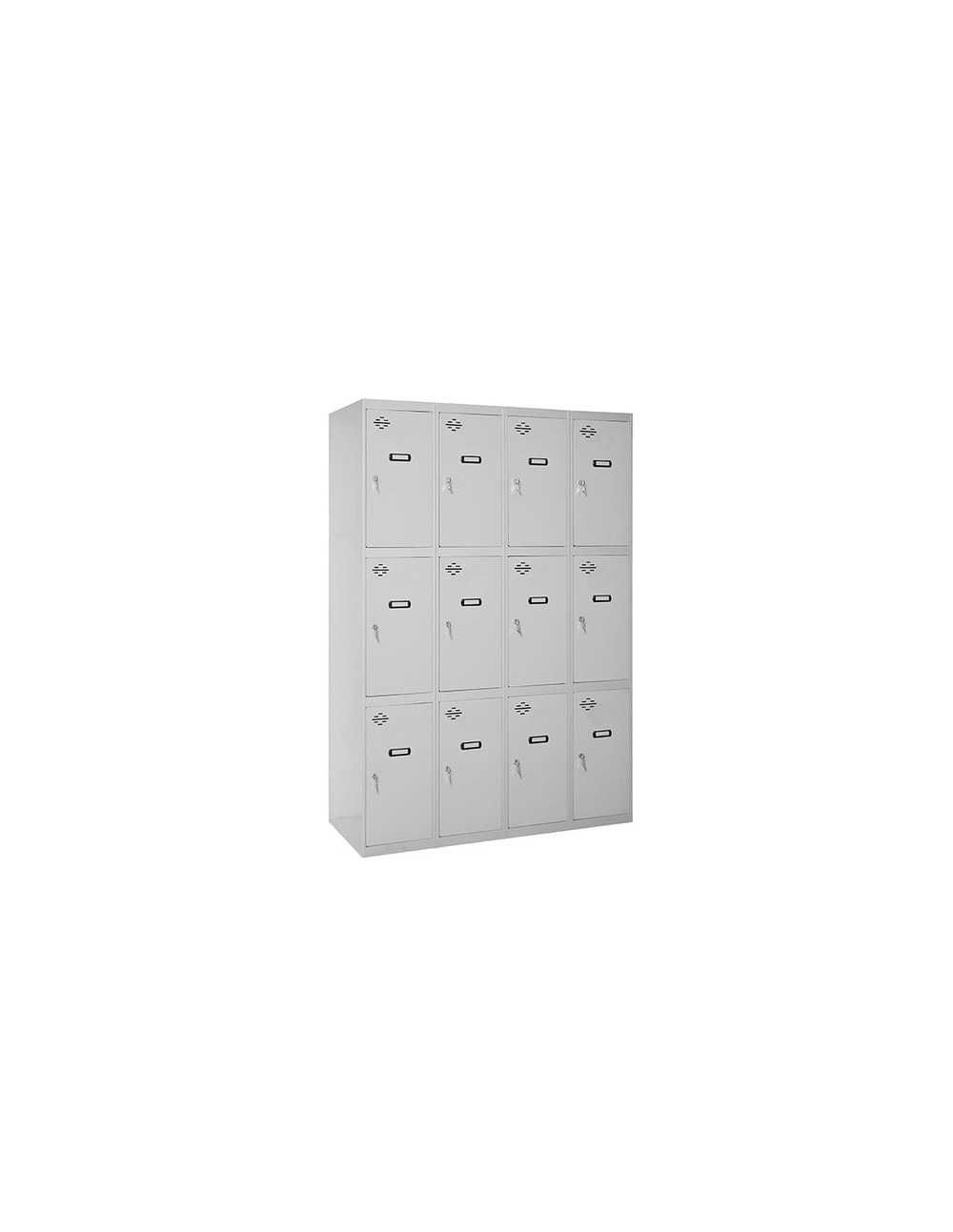 Casier-armoire simonlocker desm. 3 portes 4/12 300 (1200) gri gris taquilla 1800x1200x500 - simonrack