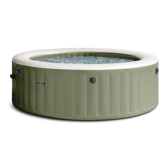 Kit spa gonflable purespa olive rond bulles 8 places + kit d'entretien