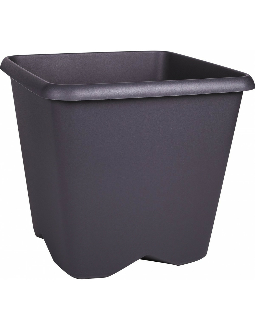 Pot de fleur carre chorus 35,6l anthracite - eda