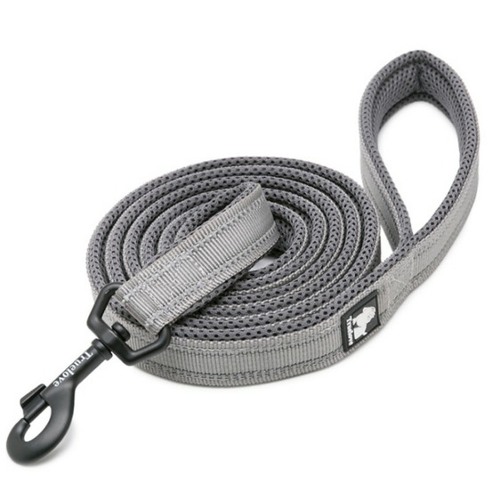 Laisse chien walk assortie au harnais truelove country plus - 200 cm - Gris