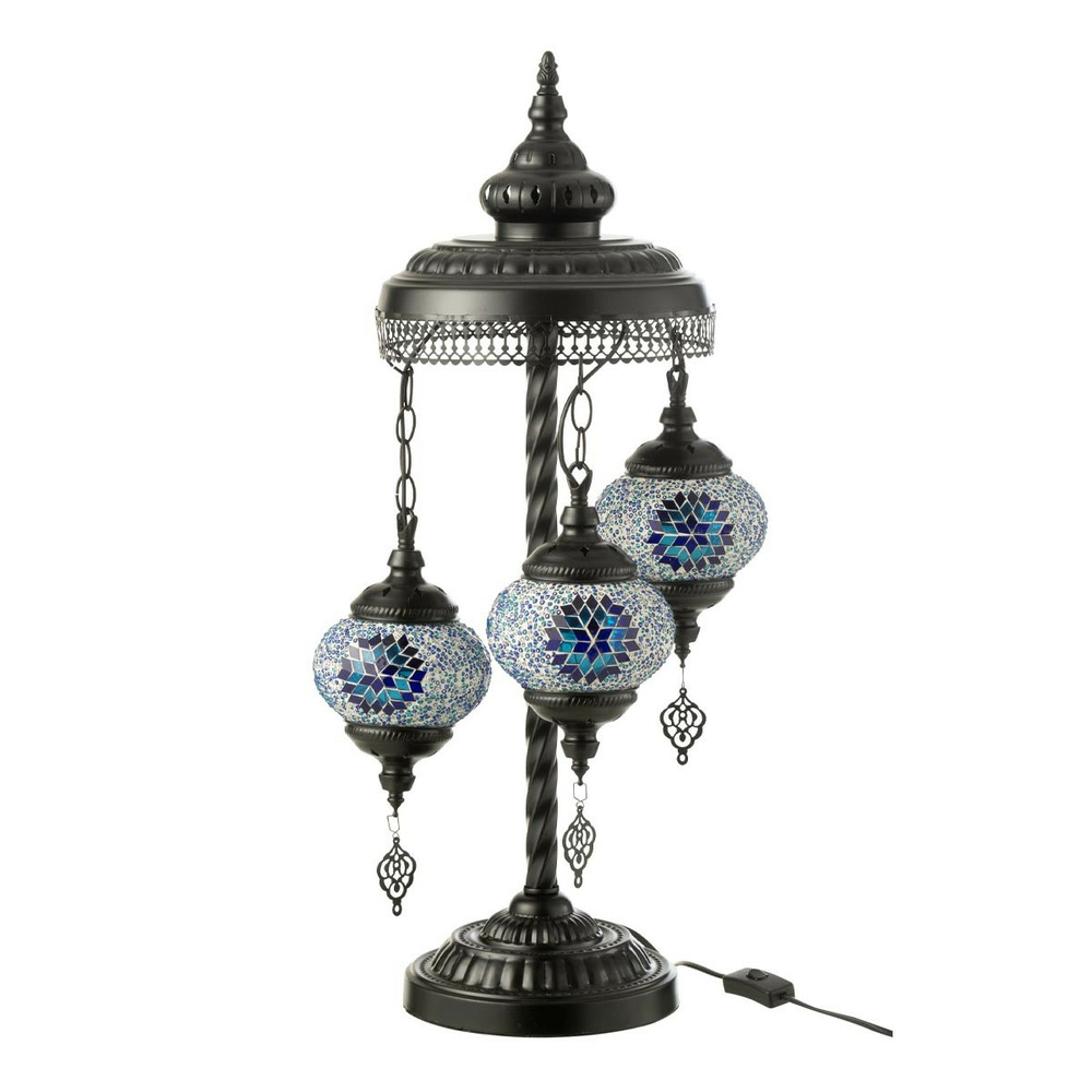 Lampe à poser mosaïque 3 têtes 