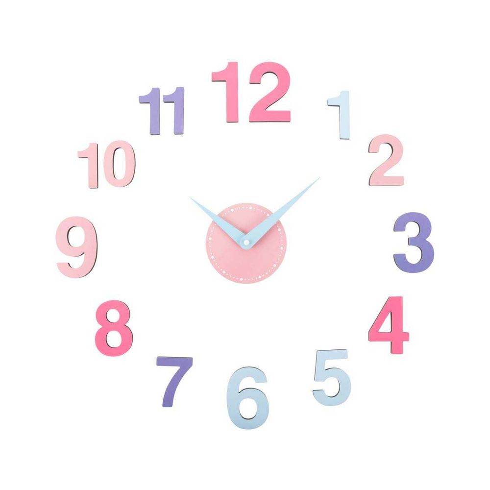 Horloge colorée diy chica