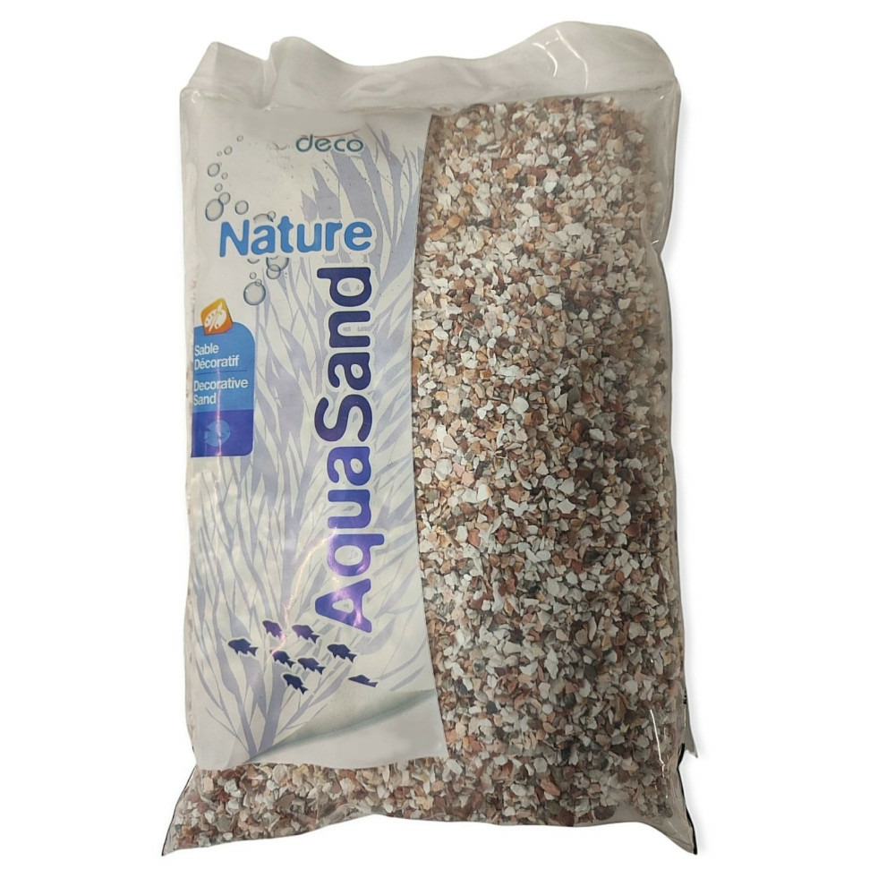 Sol décoratif 1,6-3 mm naturel cristobalite rose aquasand 0.8 kg pour aquar