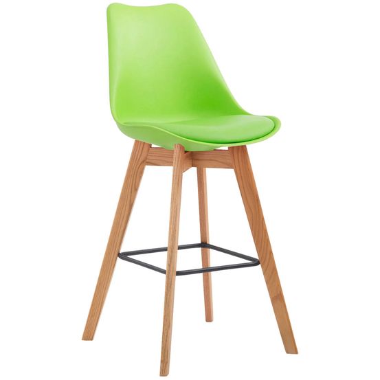 Lot de 2 tabourets de bar metz plastique naturel