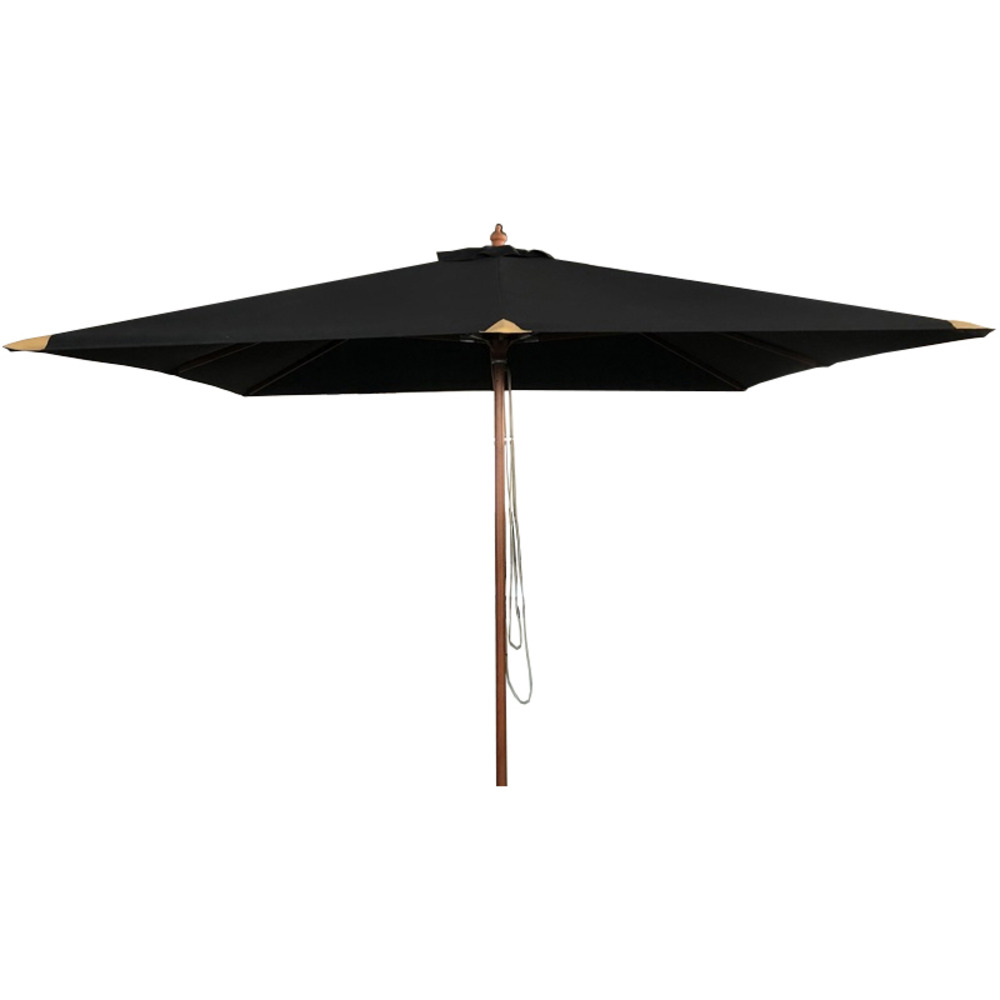 Parasol droit noir 3x3 m pegasia