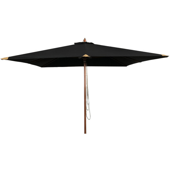 Parasol droit noir 3x3 m pegasia