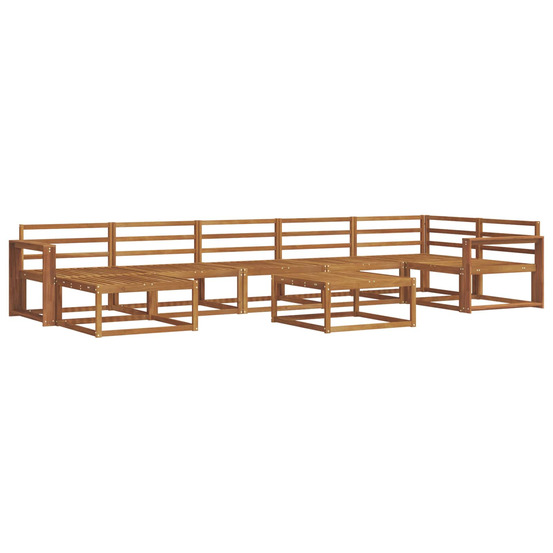 Ensemble de canapés d'extérieur 8 pcs naturel