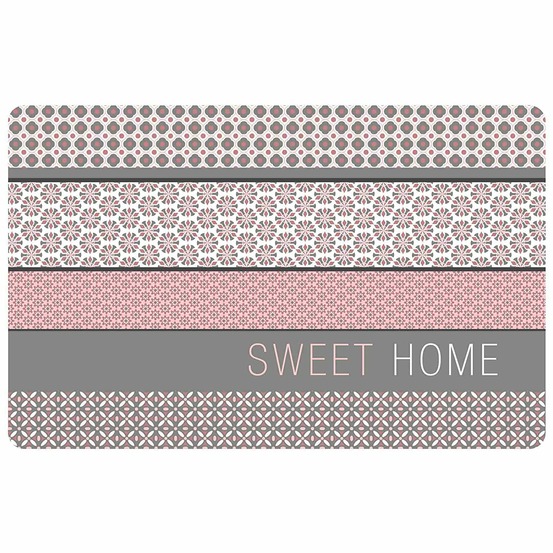 Set de table 28 x 44 cm opaque damara sweet home rose