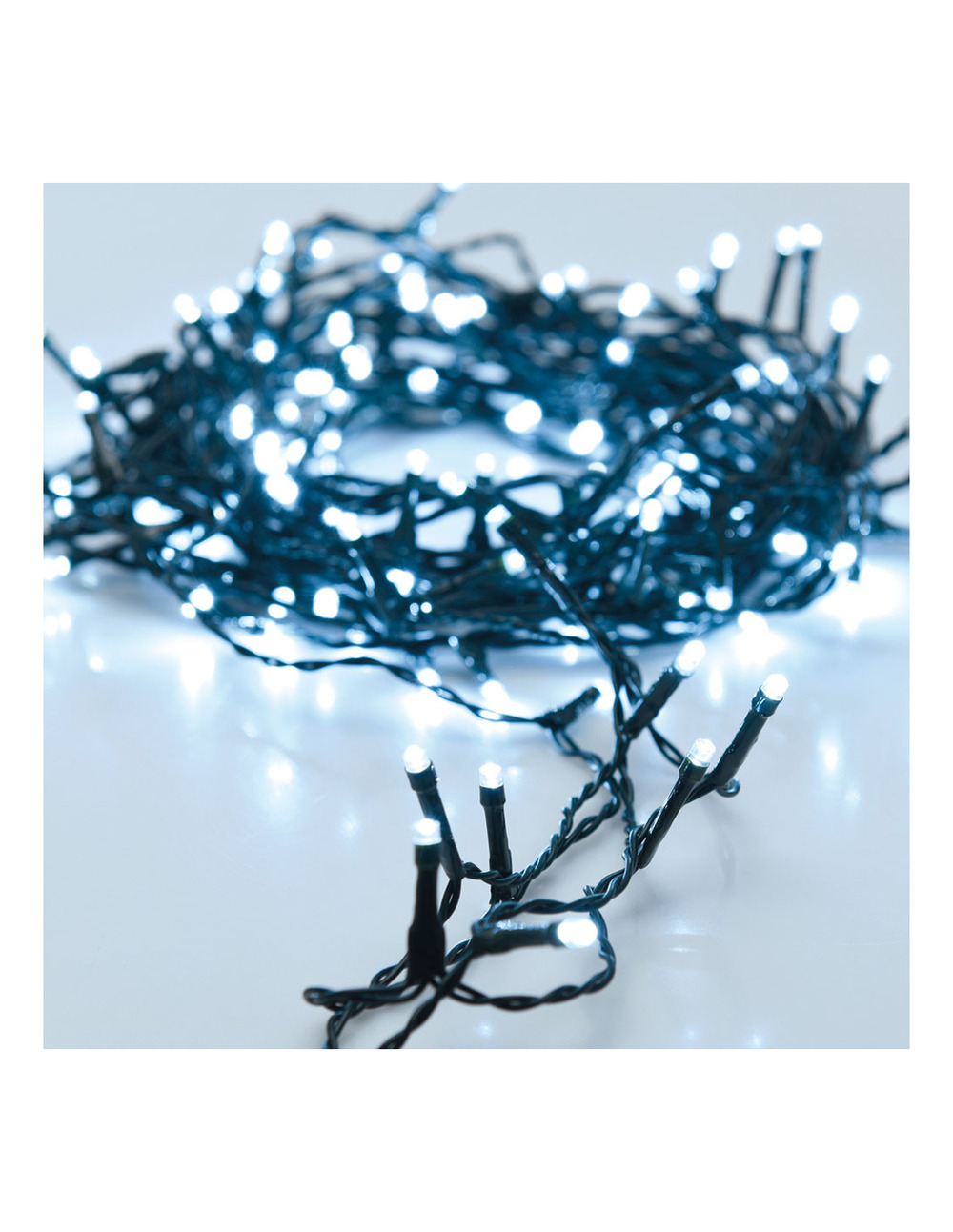 Guirlande fixe 180 leds froide usage extérieur ip44 16,5m