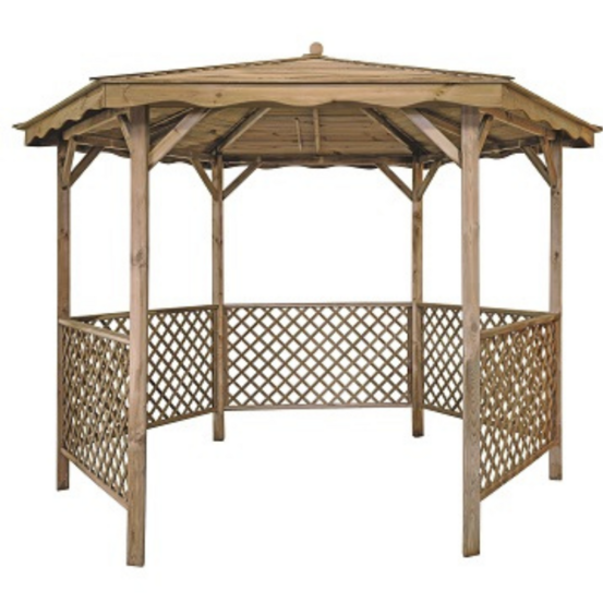 Kiosque de jardin bois 3,2m²