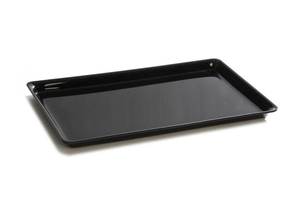 Plat en plexiglas grande surface noir 415x260x17mm - matériel chr pro