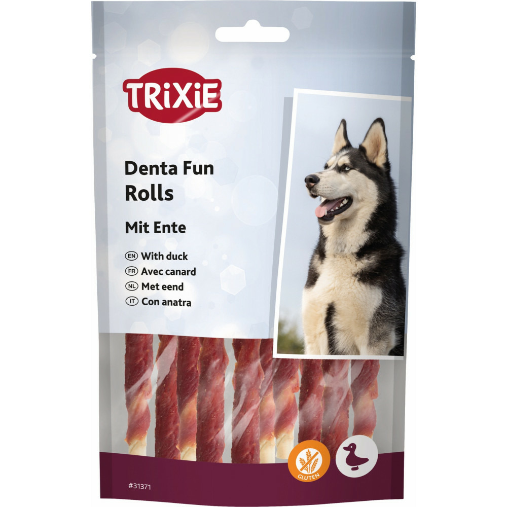 Friandises denta fun au canard 80 g pour chien