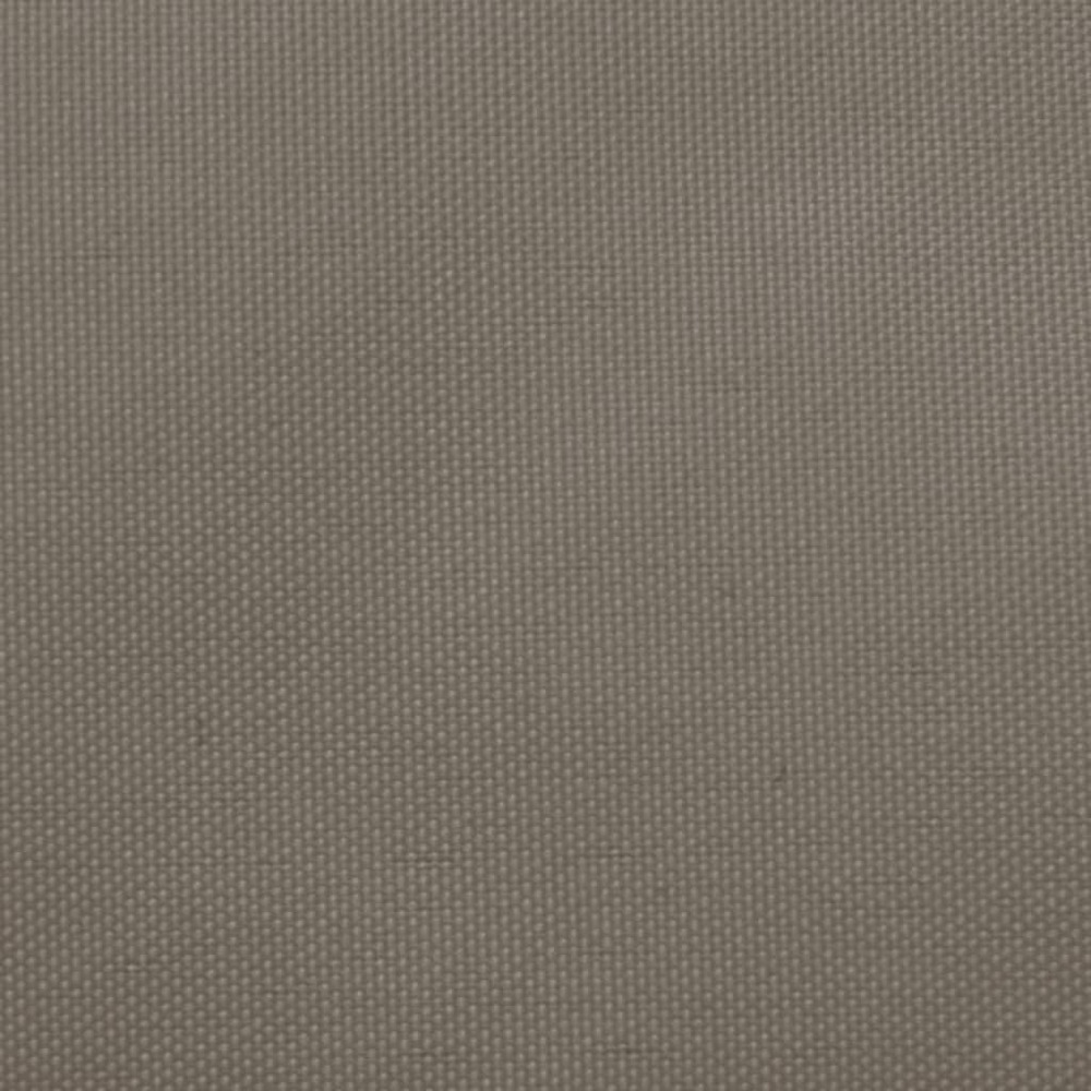 Voile d'ombrage parasol tissu oxford triangulaire 5 x 7 x 7 m taupe