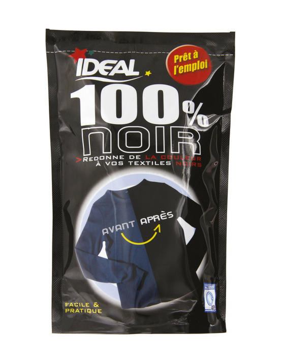 Teinture tissus 100% noir