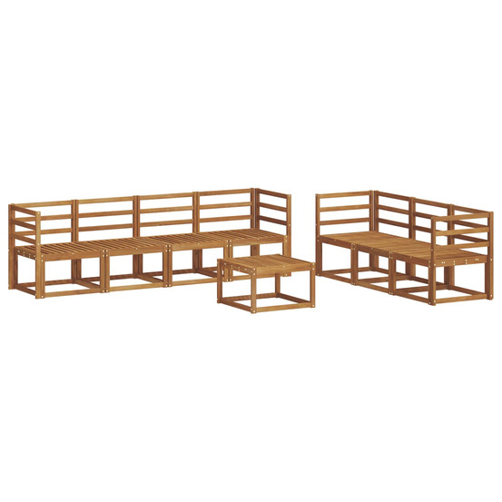 Ensemble de canapés d'extérieur 8 pcs naturel