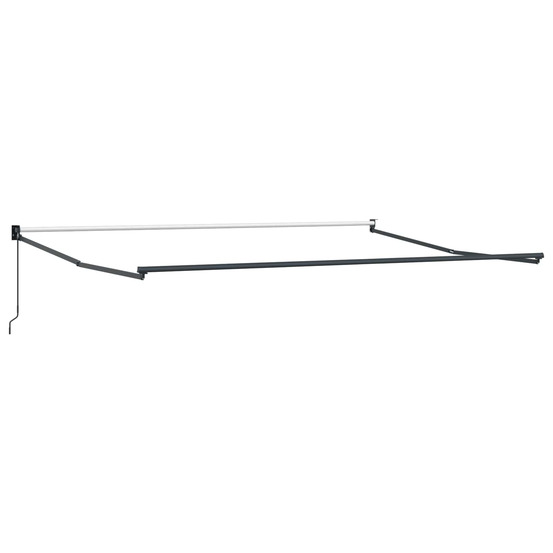 Cadre de store rétractable manuel anthracite 4 x 2 m aluminium