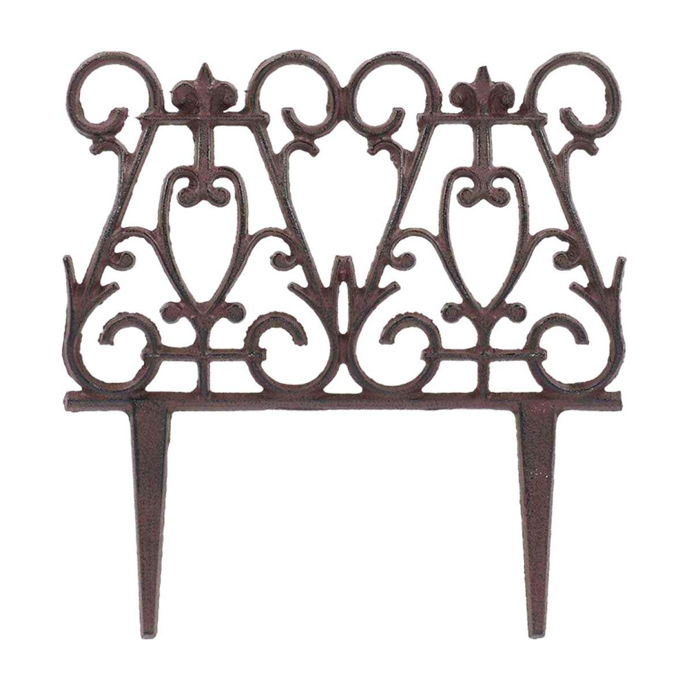 Bordure de jardin en fonte victorienne unitaire