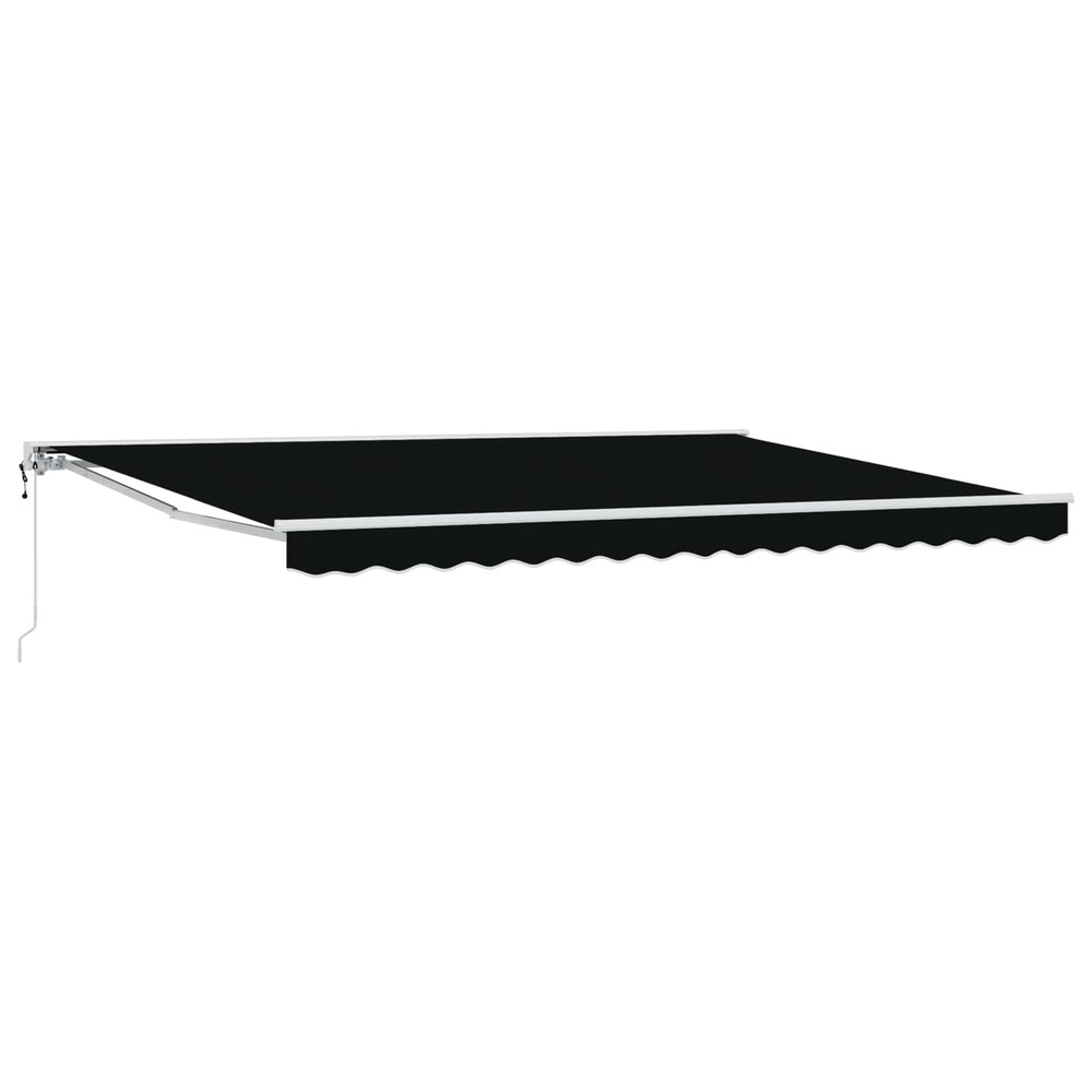 Auvent rétractable électrique noir 4 × 3 m