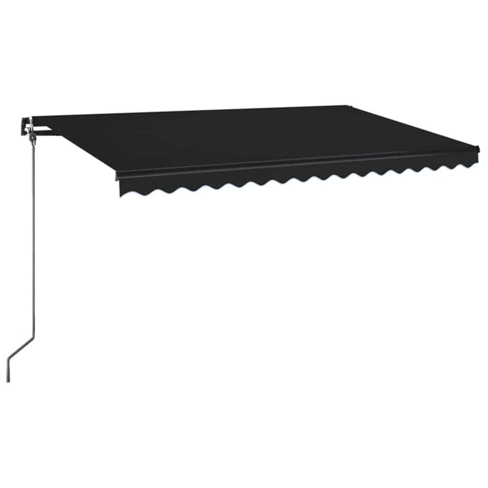 Auvent manuel rétractable 400x350 cm anthracite