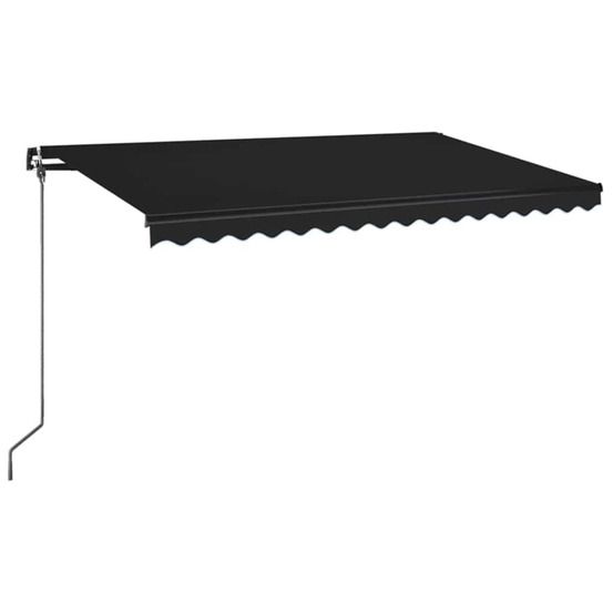 Auvent manuel rétractable 400x350 cm anthracite